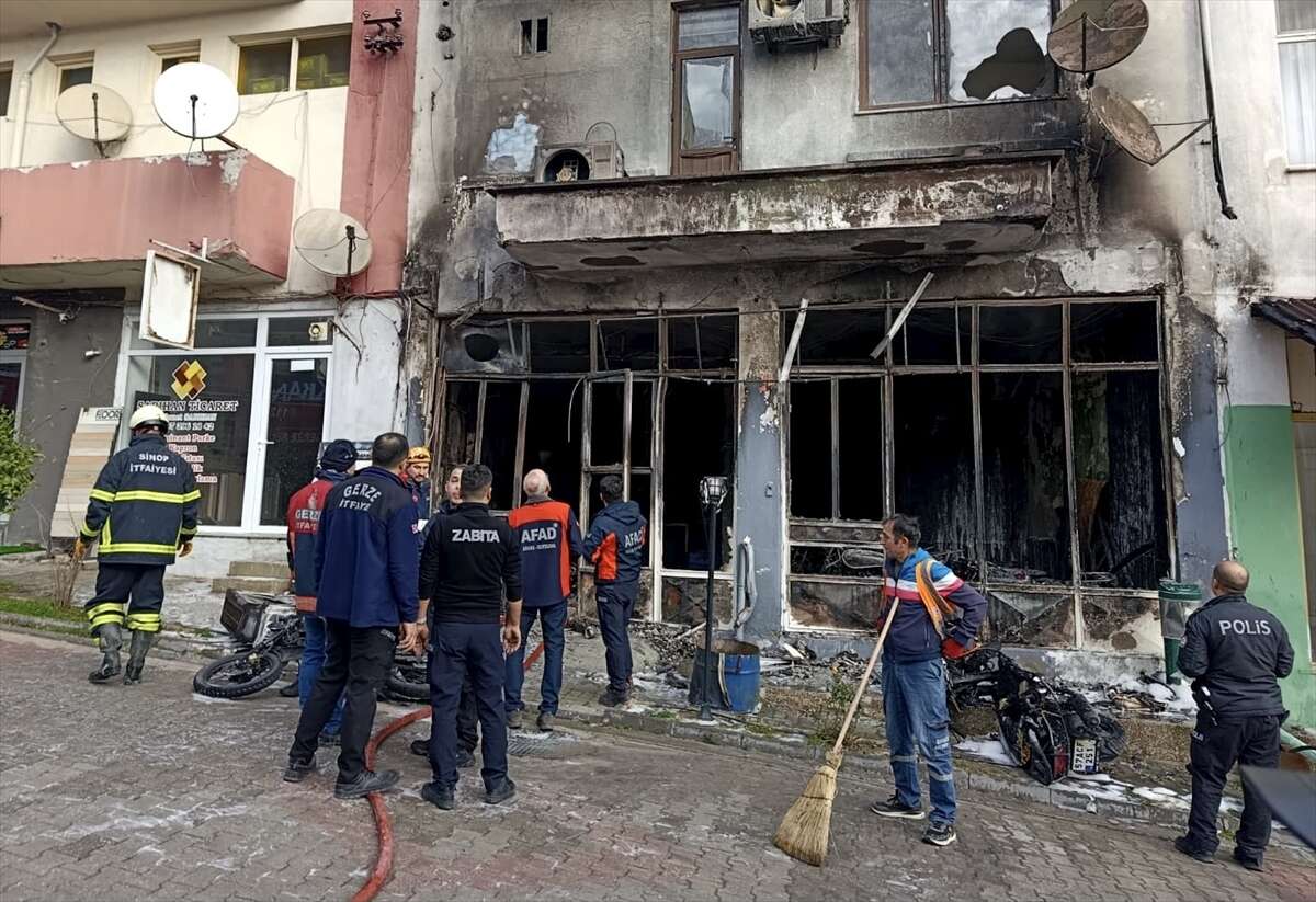 Motosiklet tamirhanesinde patlama yaşandı, ekipler seferber oldu 2